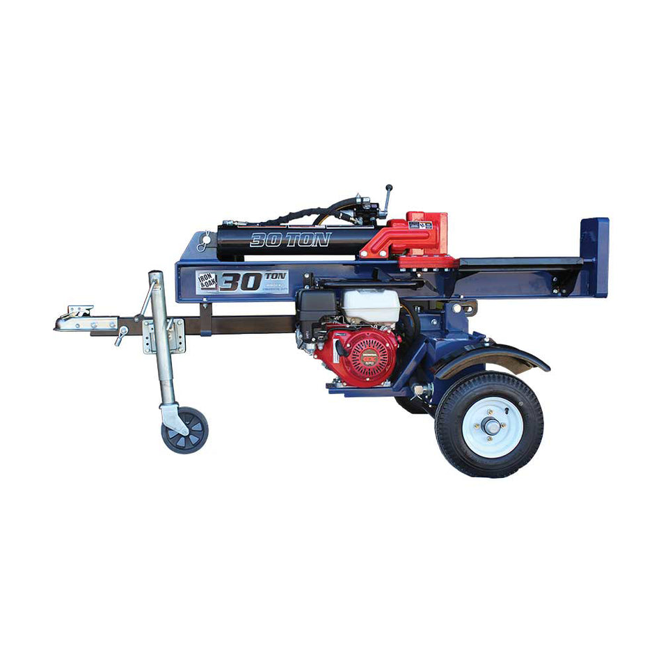 Iron & Oak 30 Ton Vertical Horizontal Log Splitter Torsion Axle (BHVH3018GXT)