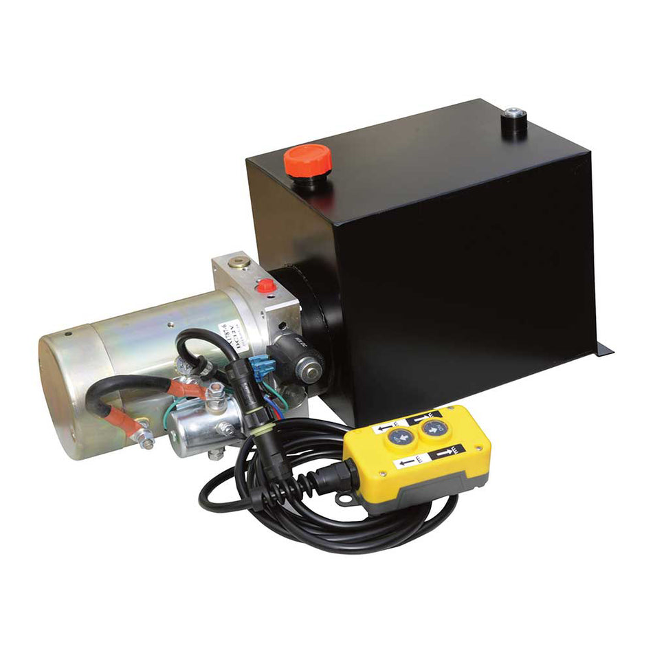 NorTrac® 12 Volt DC Hydraulic Power Unit - Single Acting - Dump Trailer (47370)