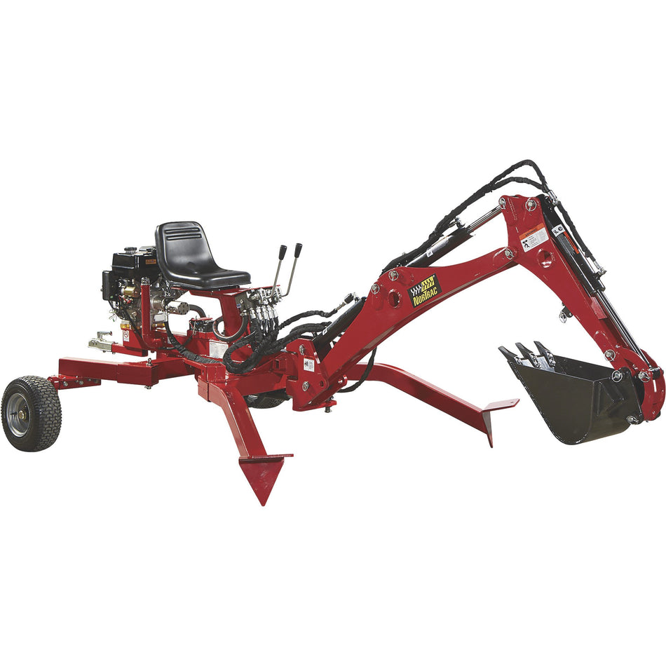 NorTrac® Towable Backhoe Trencher - 15 HP - 3-Tooth Digging Bucket (985619)