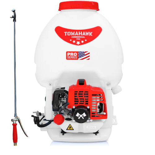 5 Gallon Gas Power Backpack Sprayer by TOMAHAWK® with Twin Tip Nozzle for Pesticides (TPS25)