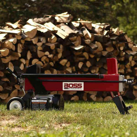 Boss Industrial 5-Ton Electric Log Splitter (1.8 HP, 14-Second Cycle) at Wood Splitter Direct