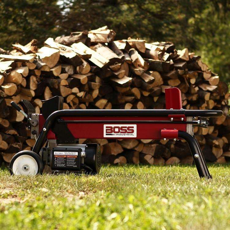 Boss Industrial 7-Ton Electric Log Splitter (2 HP, 14-Second Cycle) at Wood Splitter Direct