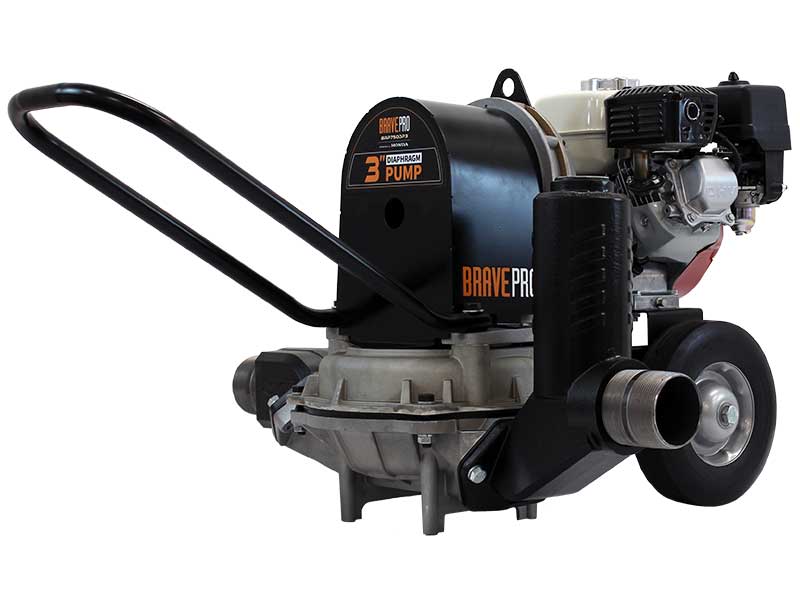 BravePro 89 GPM 3" Self-Priming Diaphragm Water Pump (BRP750DP3)