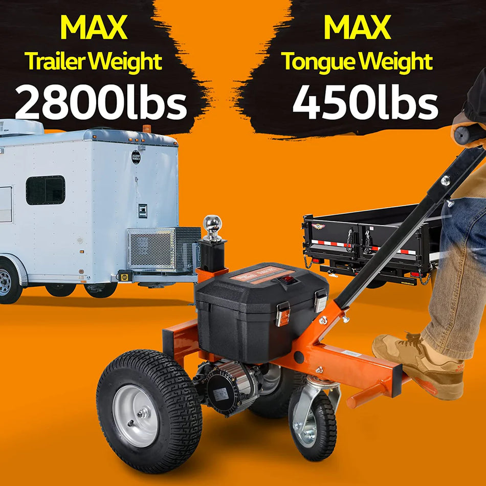 SuperHandy 800W 12V Electric Trailer Dolly 2" Ball Mount 2800 Capacity (GUO041)