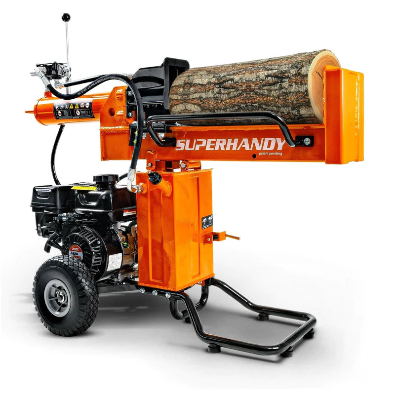 SuperHandy Horizontal Vertical 25 Ton 7HP Gas Powered Log Splitter (GUO096)