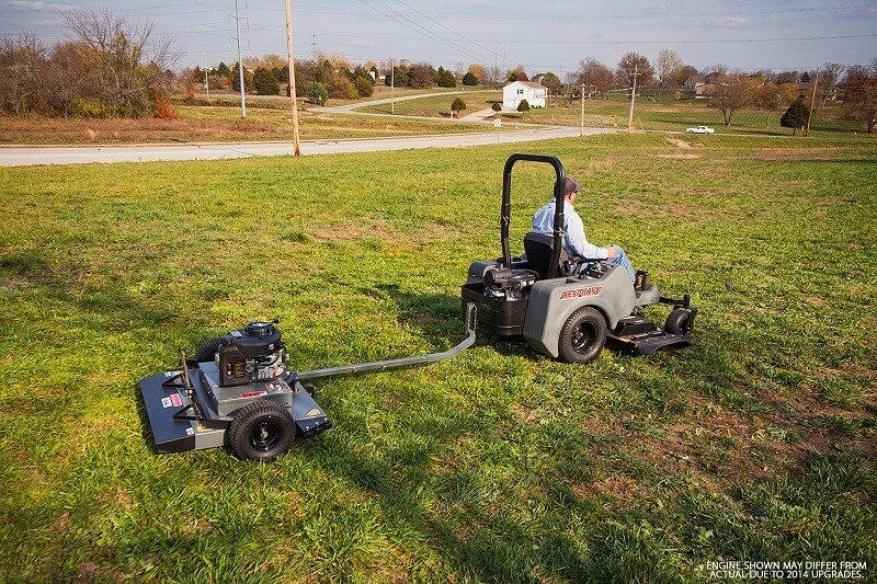 Swisher 44 Inch Finish Cut Pull Behind Mower Electric Start (FCE11544BS) at Wood Splitter Direct