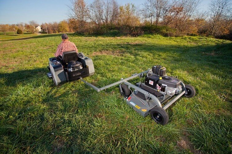 Swisher 60 Inch Finish Cut Pull Behind Mower Electric Start (FC14560BS) at Wood Splitter Direct