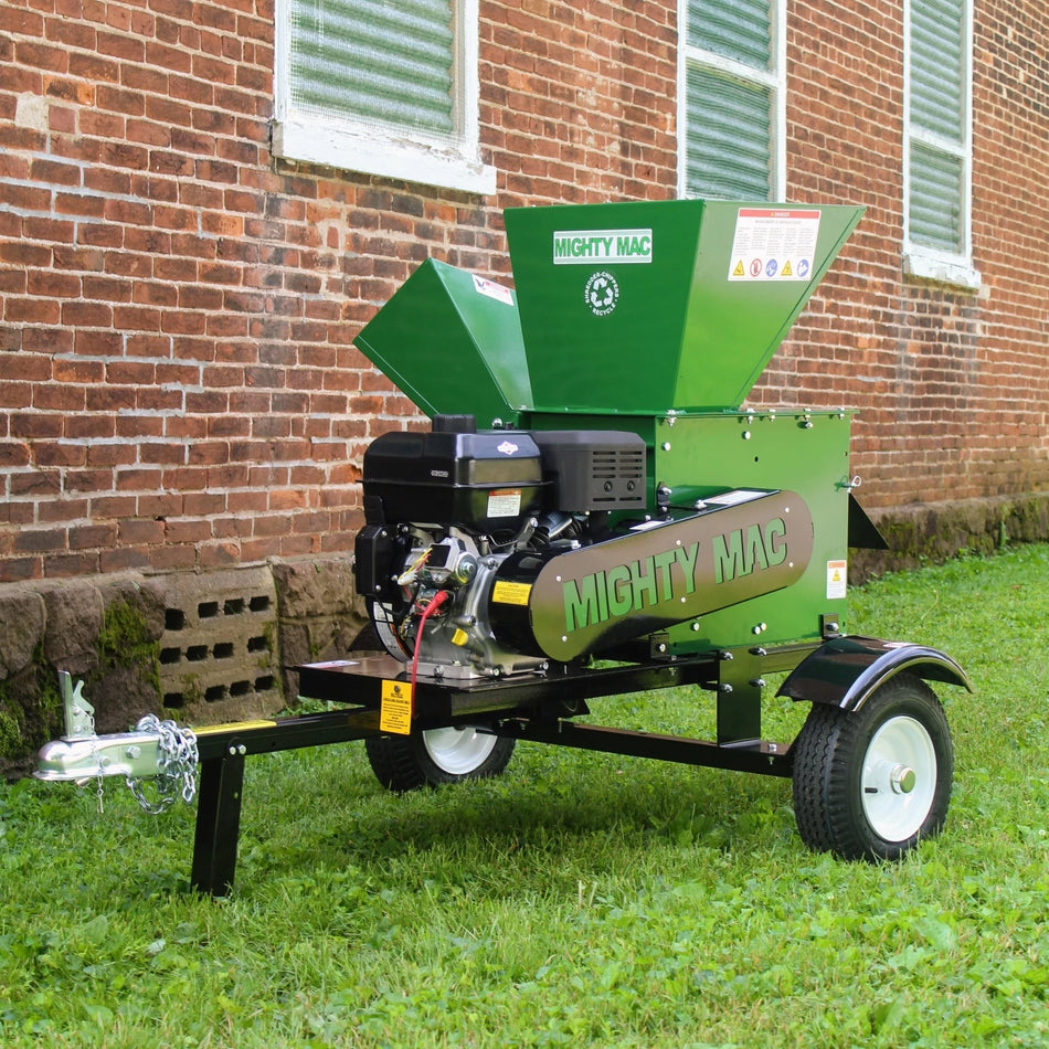 Mighty Mac™ Electric Start Hammermill Wood Chipper Shredder 4.5” 13.5HP HWY Towable (SC185E)