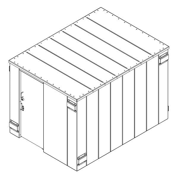 ESP Storm Shelter (20 Person) SR84X114G at Wood Splitter Direct