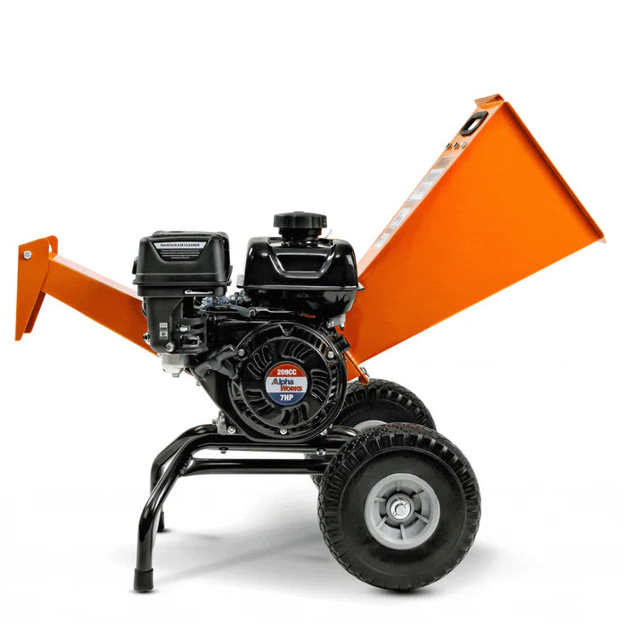 SuperHandy 3" Max Cutting - Compact Wood Chipper Mulcher - 7HP Gas Engine (GUO074)