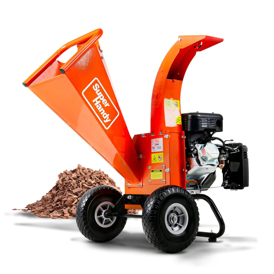 SuperHandy 3" Max Cutting - Compact Wood Chipper Shredder - 7HP Gas Engine (GUO035)