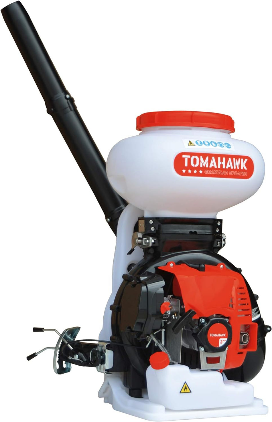 4 Gallon Motorized Backpack Spreader Sprayer by TOMAHAWK® for Fertilizer, Pesticide, Rock Salt (TGS30)