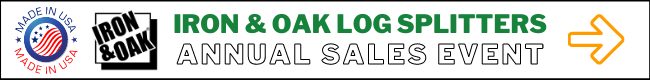 Iron & Oak Log Splitter Sale