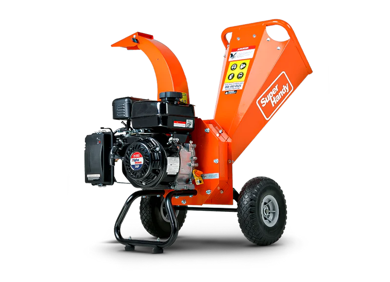 SuperHandy 3" Max Cutting - Compact Wood Chipper Shredder - 7HP Gas Engine (GUO035)